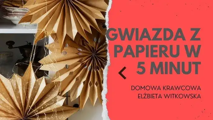 Zdjęcie Gwiazda 3D z papieru: Szablon do tworzenia świątecznych dekoracji